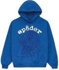 Sp5der Blue OG Web V2 Hoodie