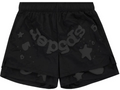 Sp5der Black Beluga Double Layer Shorts