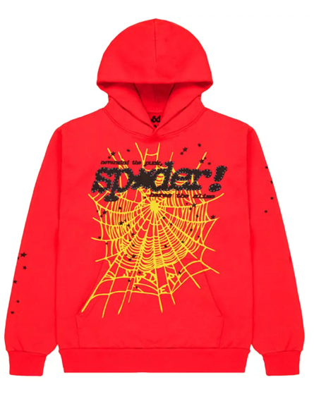 Sp5der Red Punk v2 Hoodie