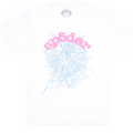 Sp5der OG Pink Web Tee White