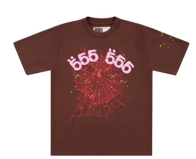 Sp5der Angel Number Tee 'Brown'