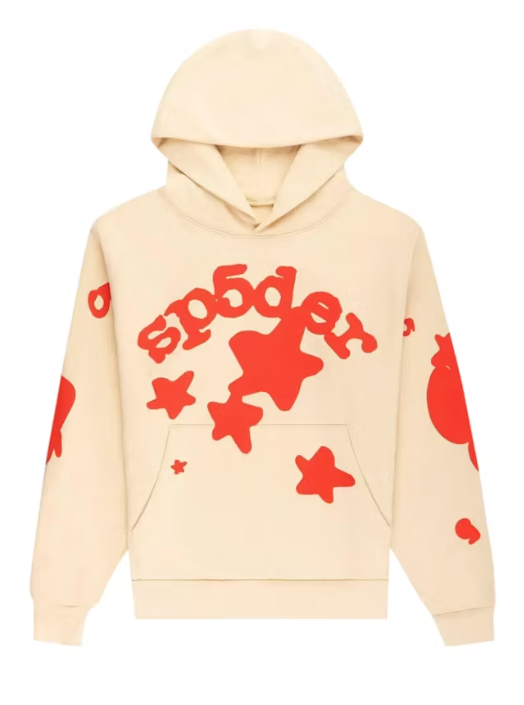 Sp5der Creme Beluga Hoodie