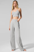 Alo Semi-Sheer Delicate Lounge Flare Pant