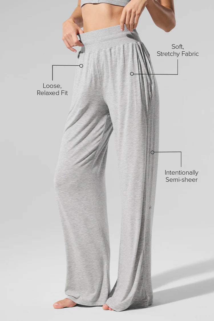 Alo Semi-Sheer Delicate Lounge Flare Pant