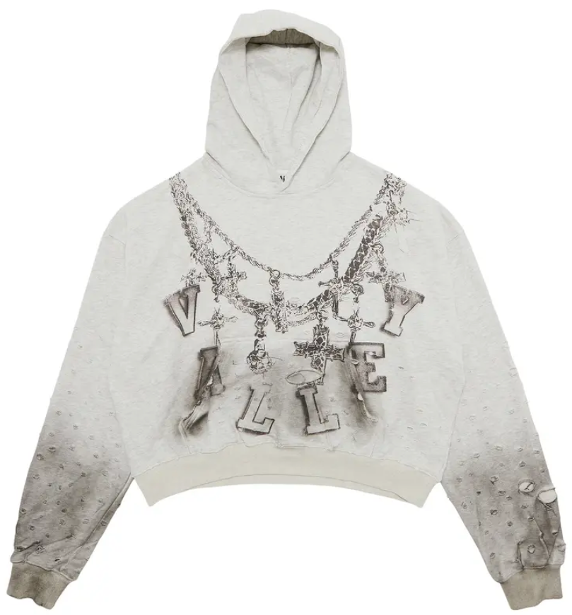 Vale forever Big Chain Hoodie Grey
