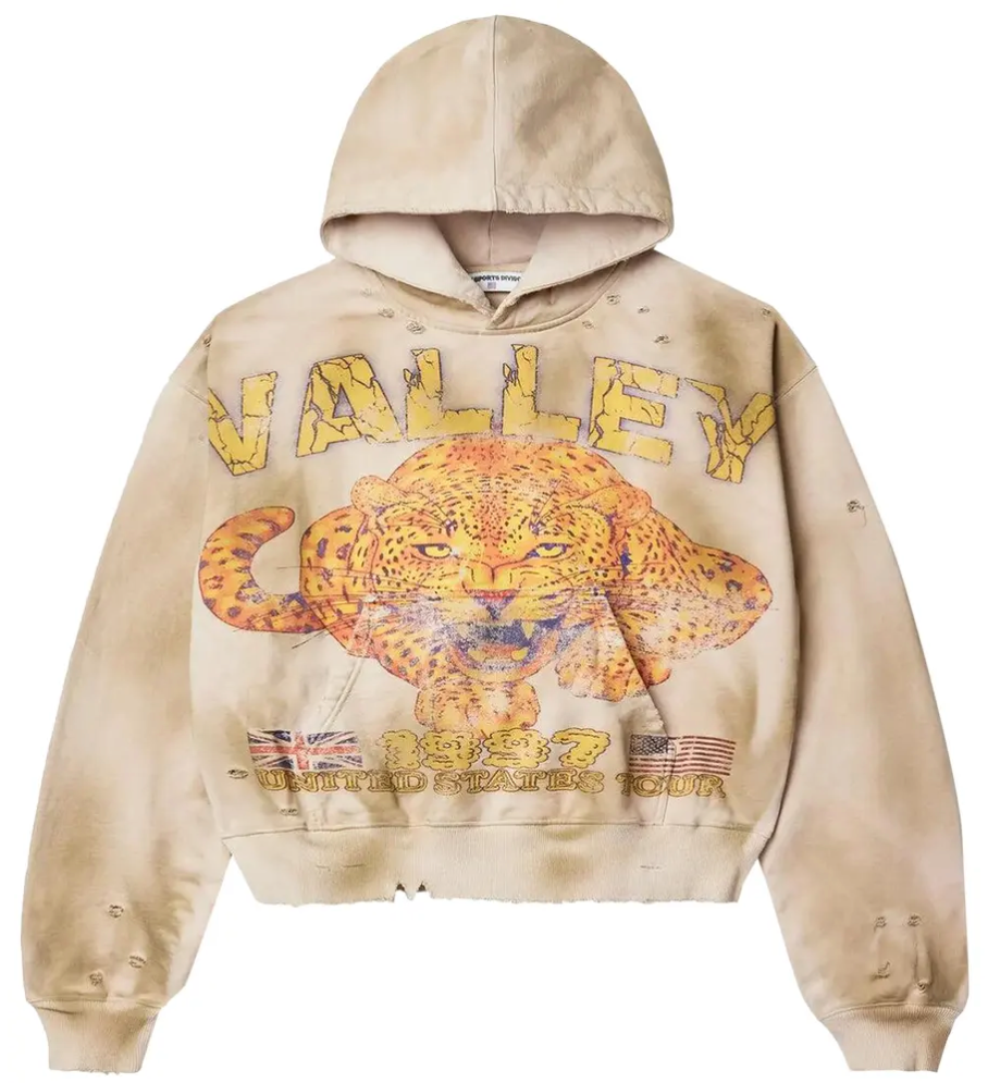Vale forever Cheetah Hoodie Cream