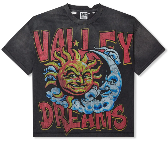 Vale forever Sun and Moon Tee Black