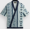 Kith Ornate Mesh Woodprint Shirt Black