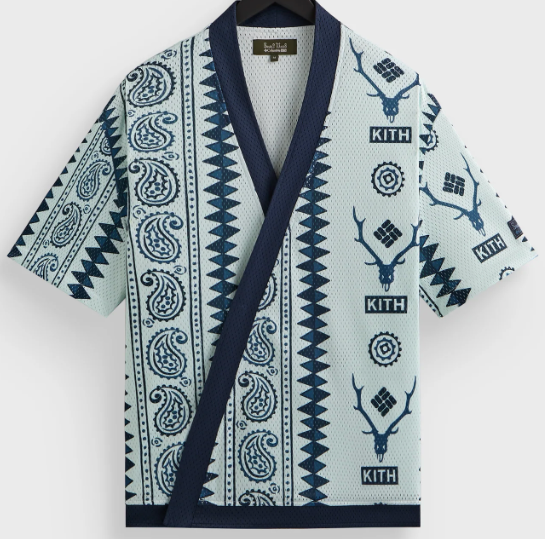 Kith Ornate Mesh Woodprint Shirt Black