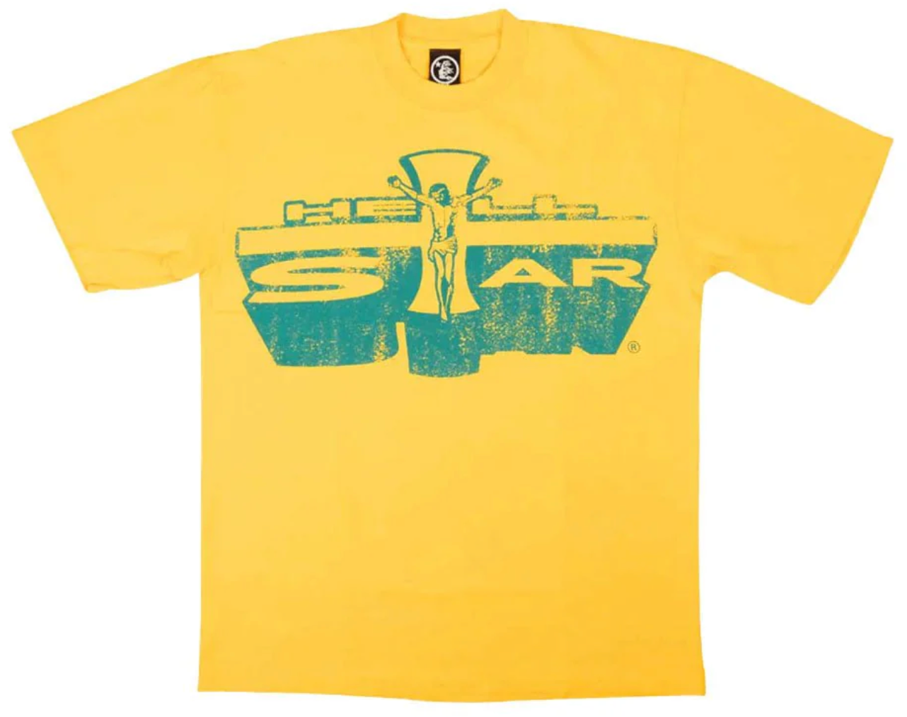 Hellstar Jesus Emblem Tee Yellow