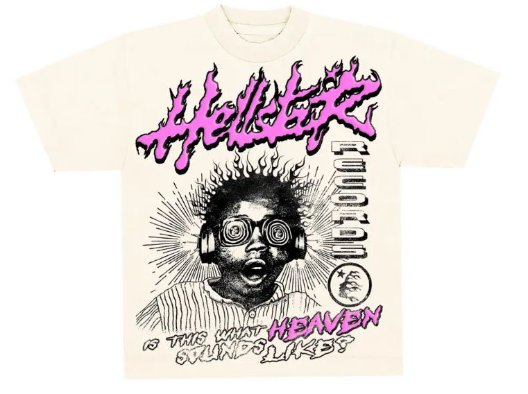 Hellstar Pink Heaven Tee - Cream