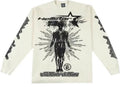 Hellstar Victory Within Long Sleeve Thermal Tee - Cream