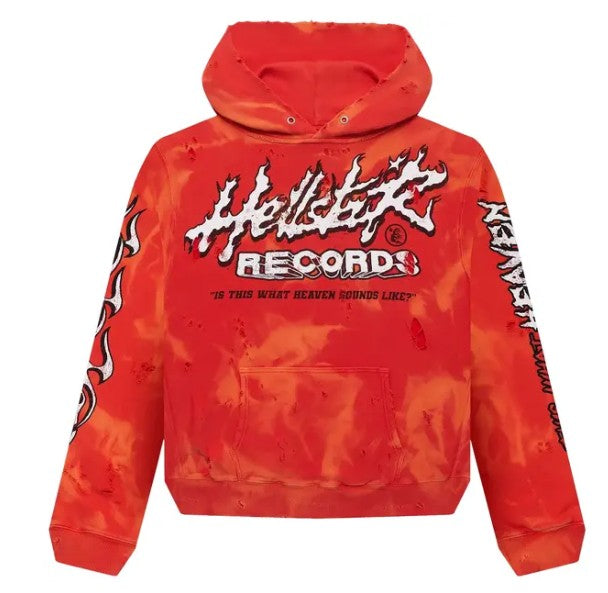 Hellstar Records Pullover Hoodie 'Lava'