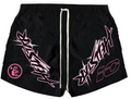 Hellstar Waxed Nylon Athletic Shorts - Black/Pink