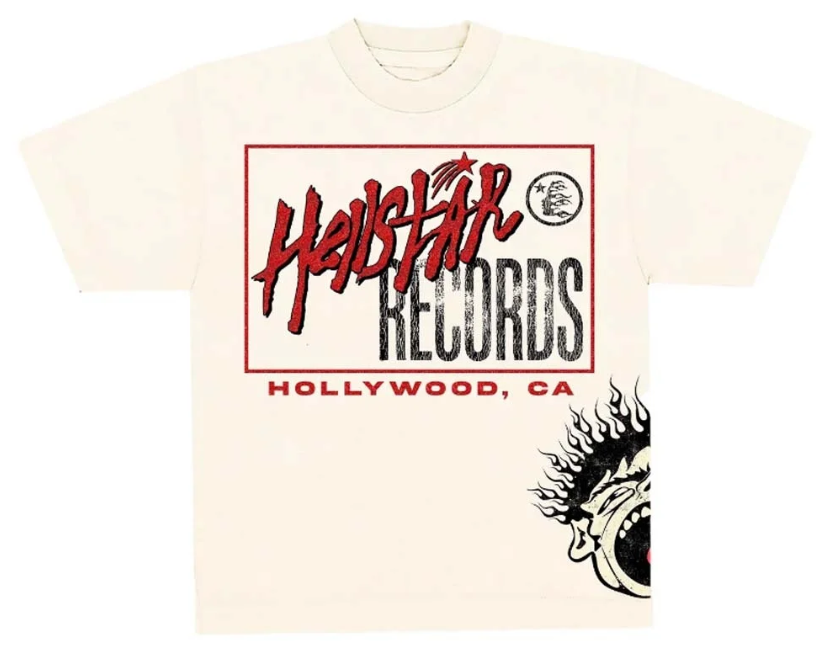 Hellstar Records Tee - Cream