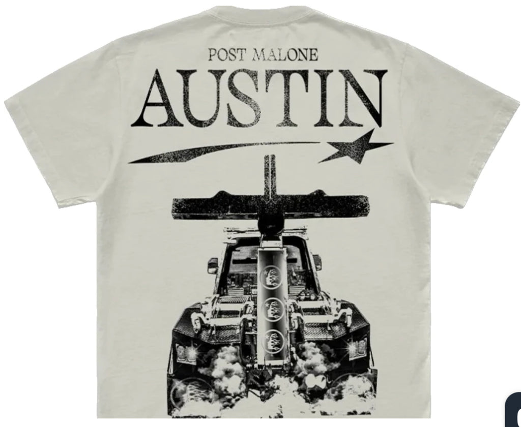 Post Malone x Hellstar Austin Tee - Cream