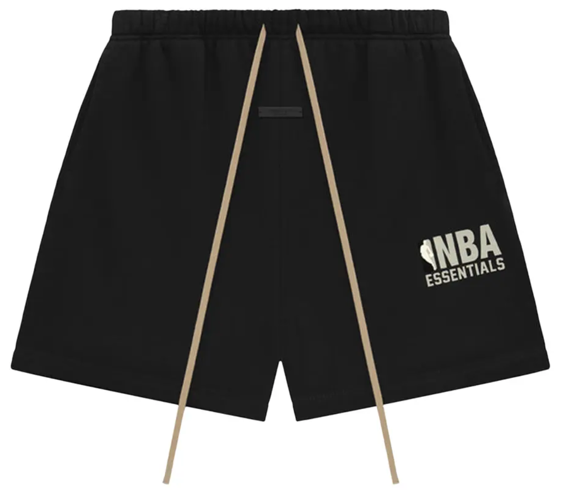 NBA x Essentials Grey Logo Shorts Black