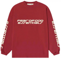 Fear of God Essentials 90's Long sleeve Tee Crimson