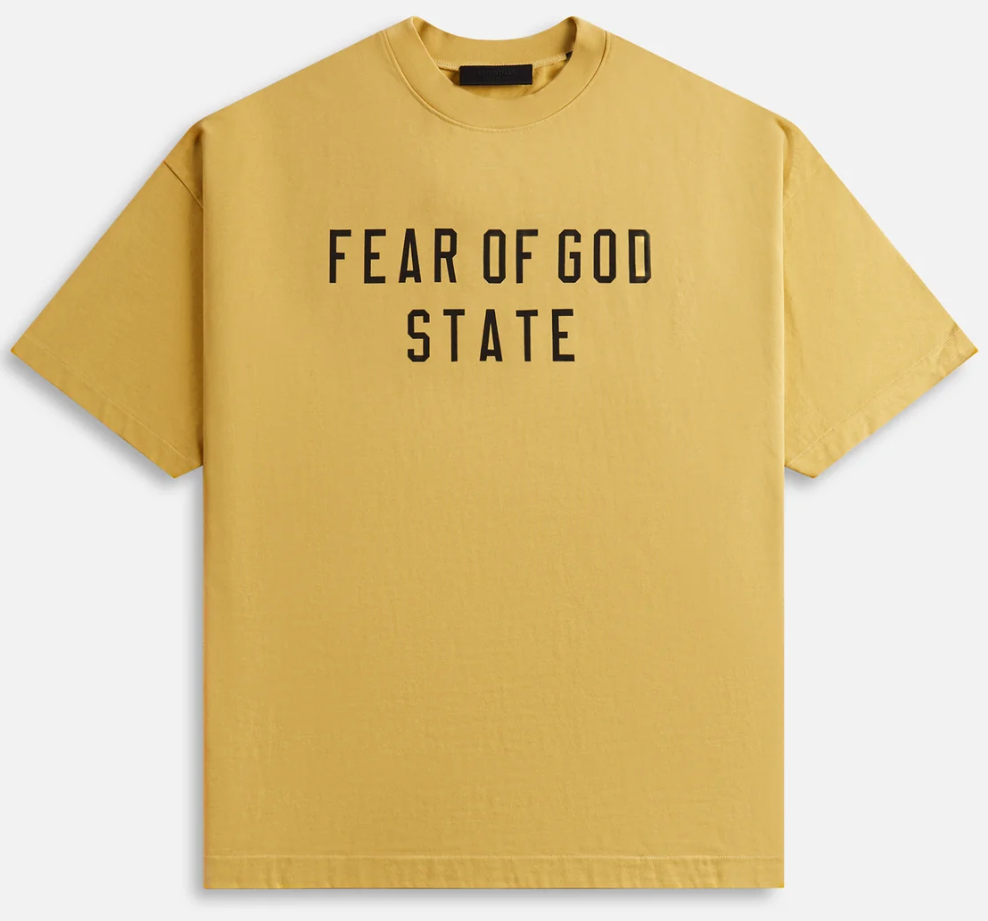 Fear of God Essentials Heavy Crewneck Tee Amber