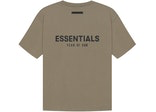 Fear of God Essentials Taupe Back Logo Tee