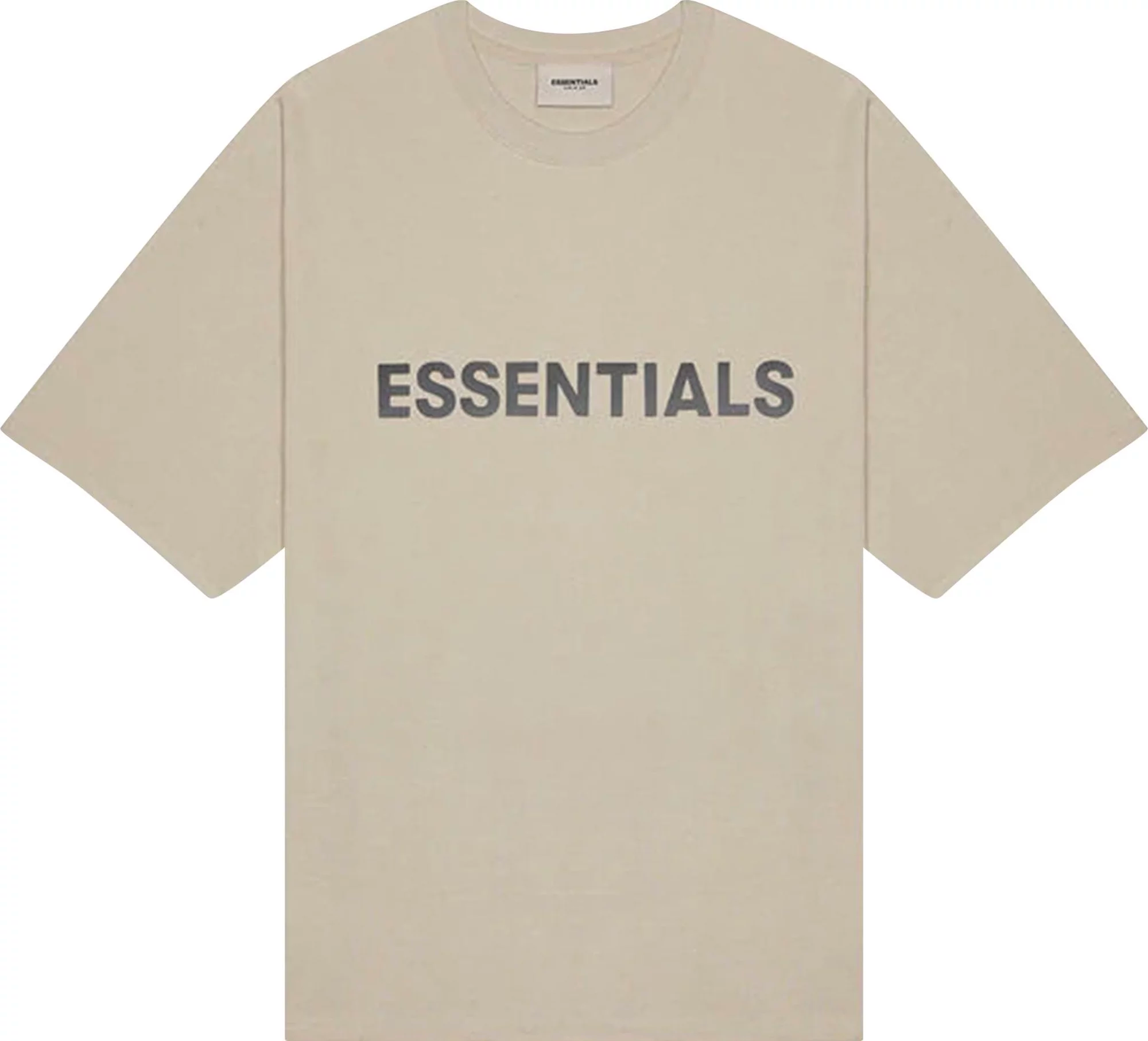 Fear of God Essentials  Tan Front Logo Tee