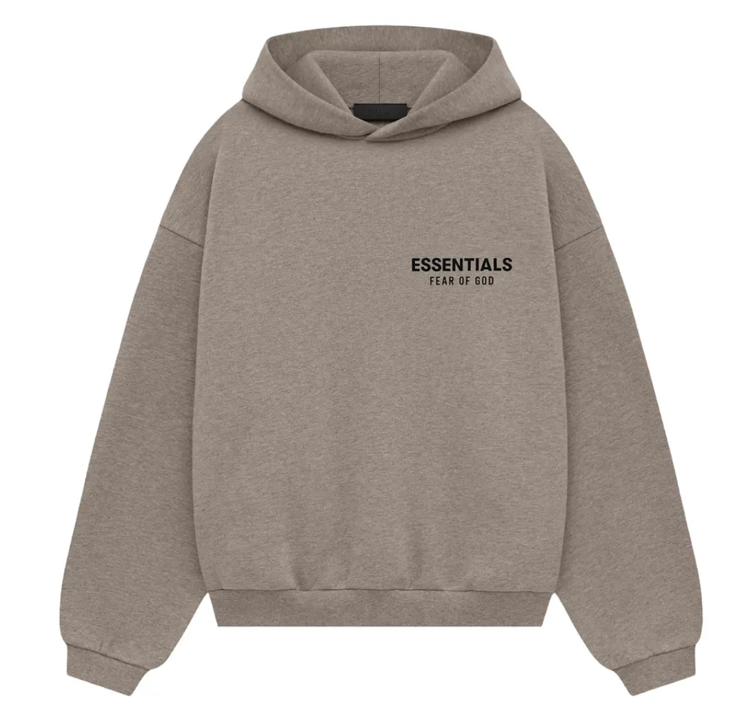Fear of God Essentials Heather Grey Hoodie FW24