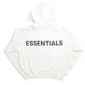 Fear of God Essentials White Front Logo Hoodie (SS20)