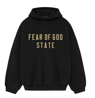 Fear of God State Essentials Fleece Hoodie - Black