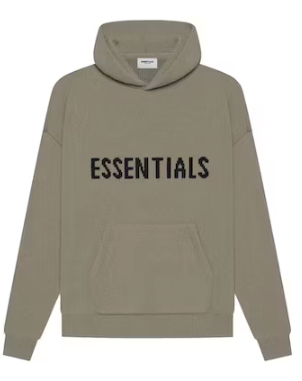 Fear of God Essentials Taupe Knit Pullover Hoodie (SS21)