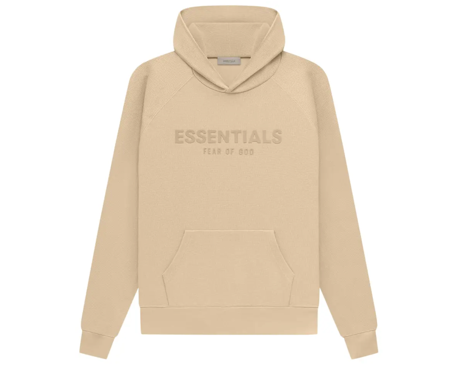 Fear of God Essentials Waffle Raglan Hoodie Sand