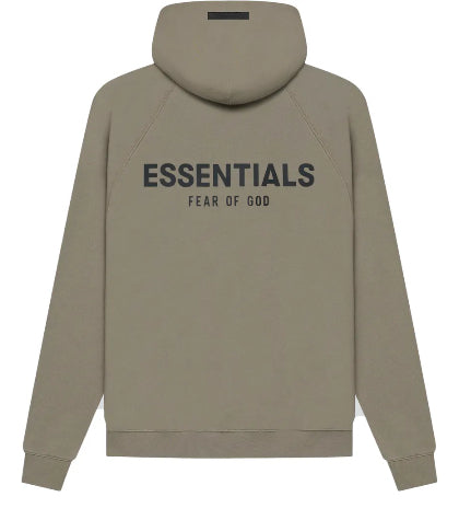Fear of God Essentials Taupe Back Logo Hoodie (SS21)