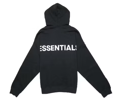 Fear of God Essentials 3M Back Logo Hoodie - Black