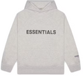 Fear of God Essentials Pullover Hoodie Applique Logo - Heather Oatmeal