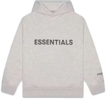 Fear of God Essentials Pullover Hoodie Applique Logo - Heather Oatmeal