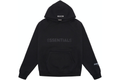 Fear of God Essentials Black Front Logo Hoodie (SS20)