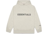 Fear of God ESSENTIALS Oatmeal Front Logo Hoodie (SS20)