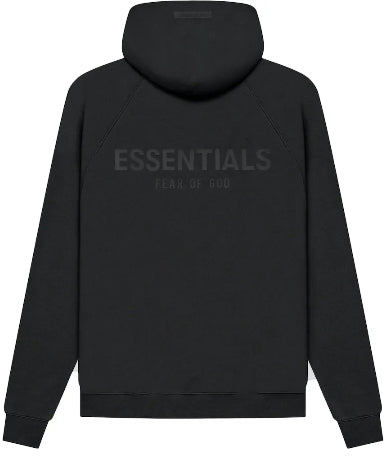 Fear of God ESSENTIALS Black Back Logo Hoodie (SS21)