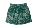 EE Basic Shorts Paisley Green Black