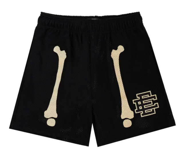 Eric Emanuel Mesh black Bone Shorts