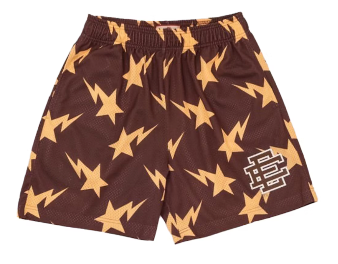 EE x Bape Miami Basic Shorts Brown