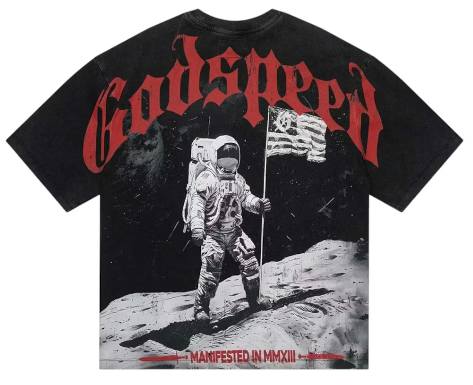Godspeed Apollo 11 Tee Black