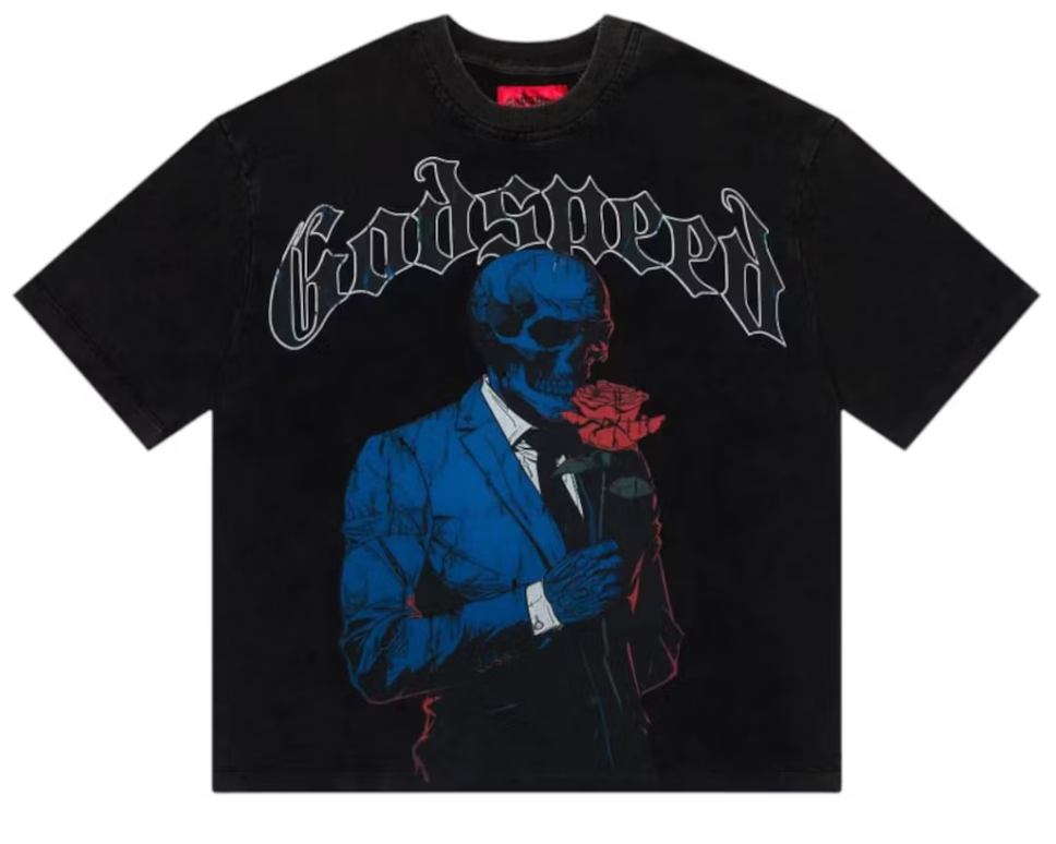 Godspeed Smell The Roses Tee Black