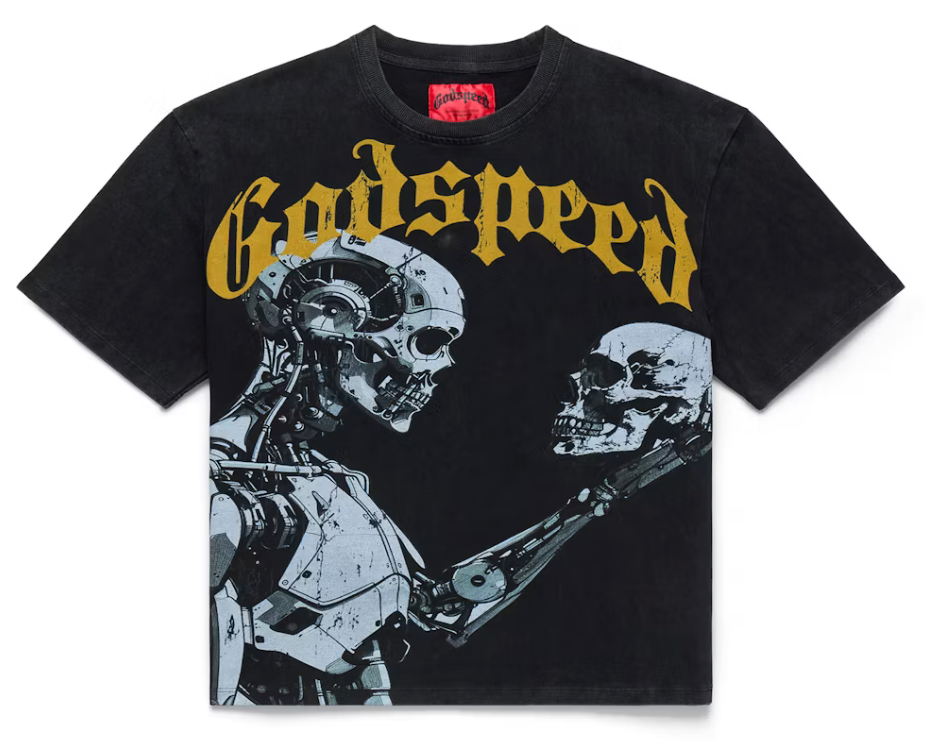 Godspeed Mankind VS AI III Tee Black/Yellow