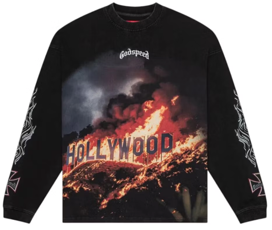 Godspeed Hollywood Inferno L/S Tee Black