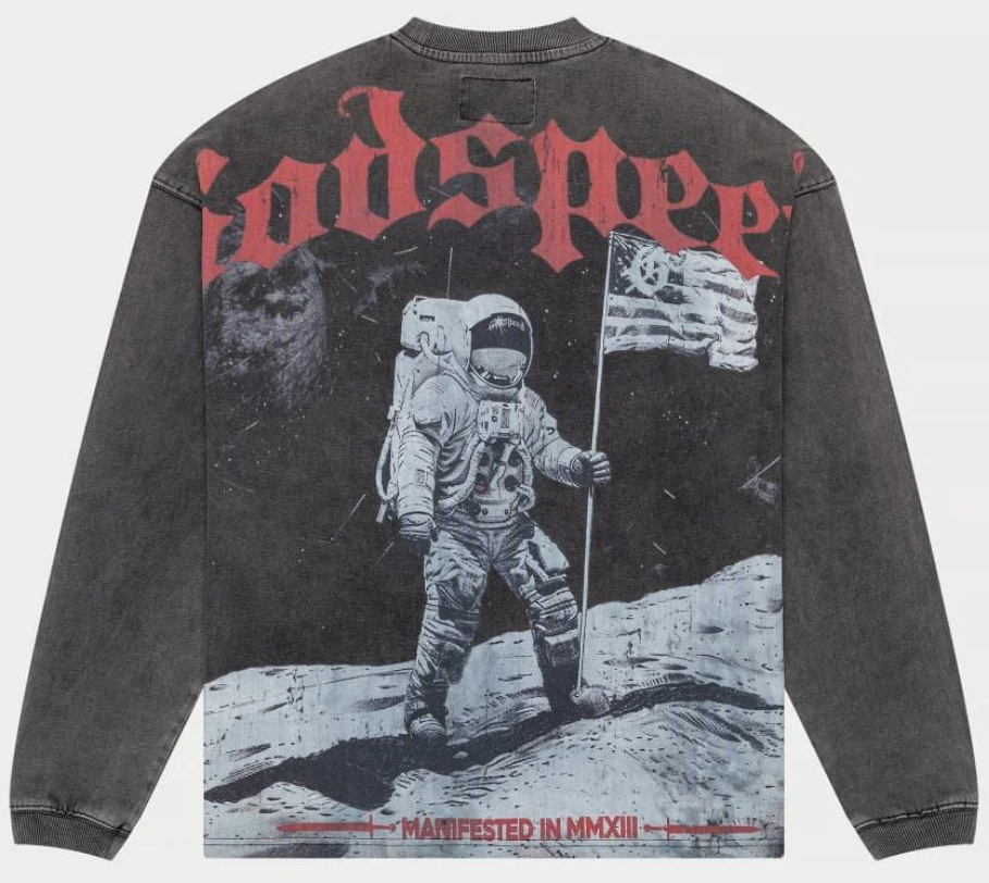 Godspeed Apollo 11 L/S Tee Black