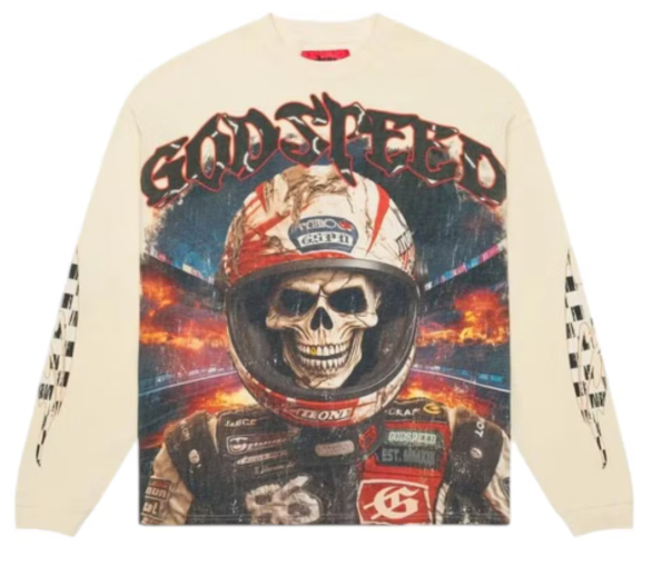Godspeed Racer Goldie L/S T-shirt Bone