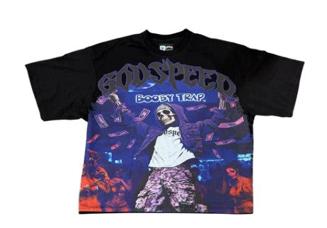 Godspeed Booby Trap Night Tee Black