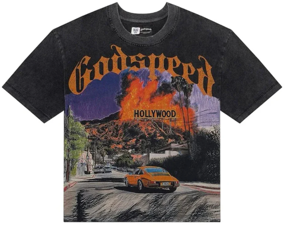 Godspeed Los Scandolous Tee Black