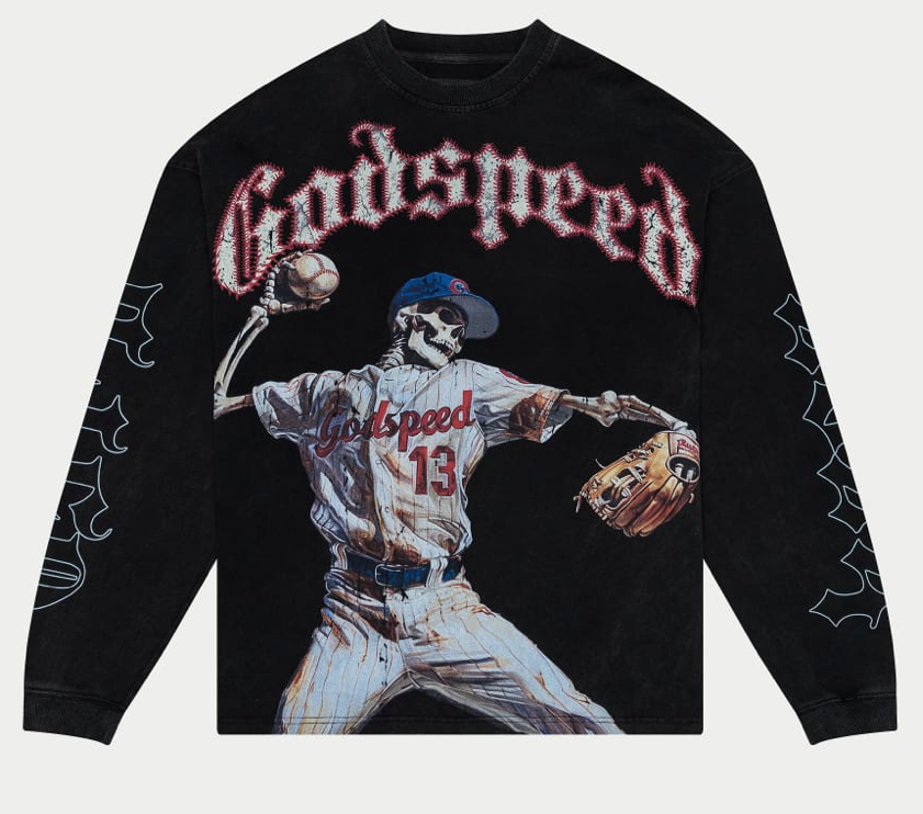 Godspeed Strike Out L/S Tee Black