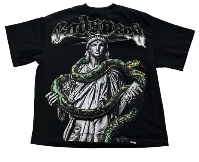 Godspeed Slizzy Liberty Tee Top 5 (black)